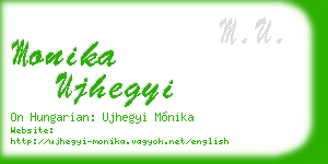 monika ujhegyi business card